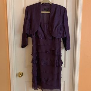 Purple cocktail dress